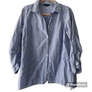 Button down shirts with asymmetrical slit sides